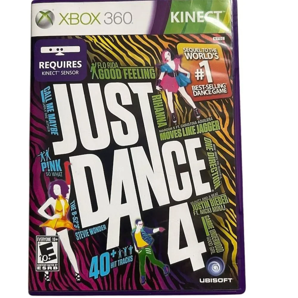 Just Dance 4 Xbox 360 Game with Kinect Support 4-Player Mode 2012